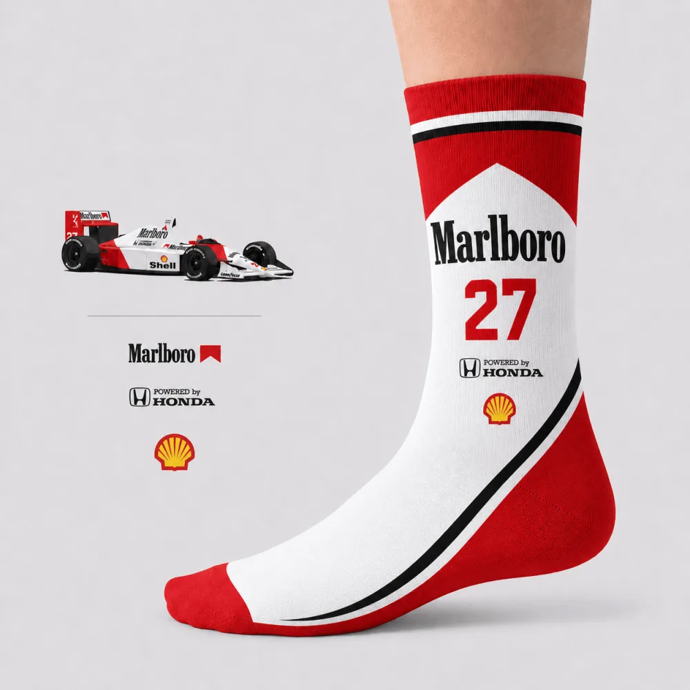 Magic Senna AJ1 Sneakers McLaren Honda MP4-5 Livery 1990 Custom Racing Shoes - Image 6