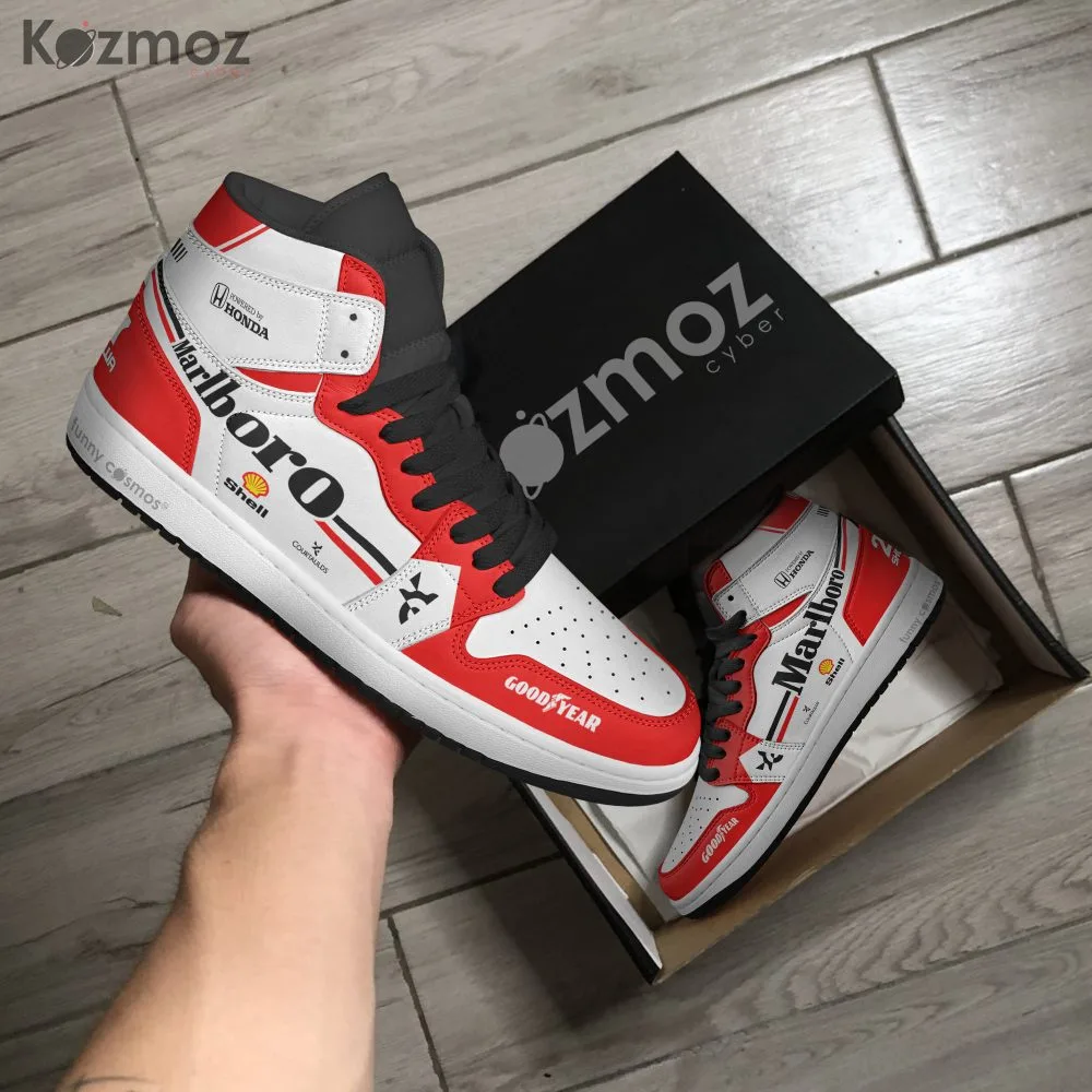 Magic Senna AJ1 Sneakers McLaren Honda MP4-5 Livery 1990 Custom Racing Shoes - Image 5
