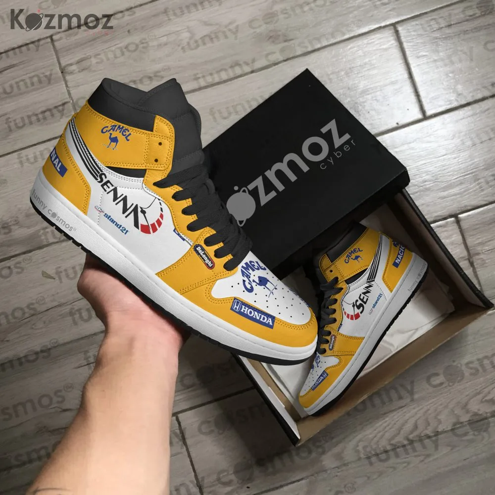 Magic Senna McLaren Custom Shoes Racing Monaco 1987 Racing JD Sneakers - Image 4