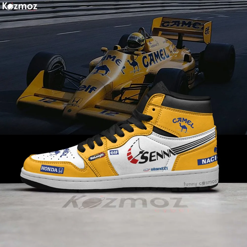 Magic Senna McLaren Custom Shoes Racing Monaco 1987 Racing JD Sneakers - Image 3
