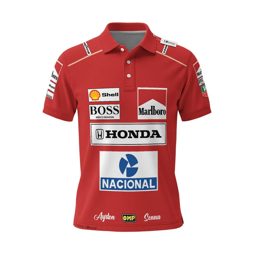 Magic Senna Polo Shirt 1988 - McLaren Honda Team - Image 2