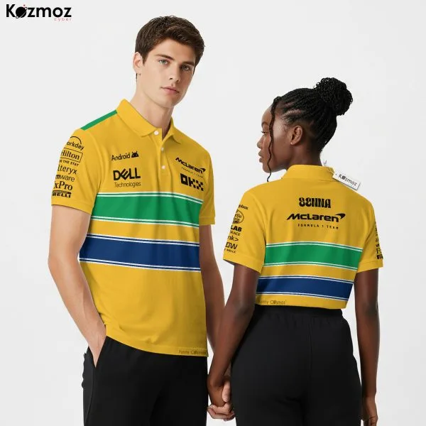 Magic Senna Polo Shirt Monaco GP Mclaren Polo Team