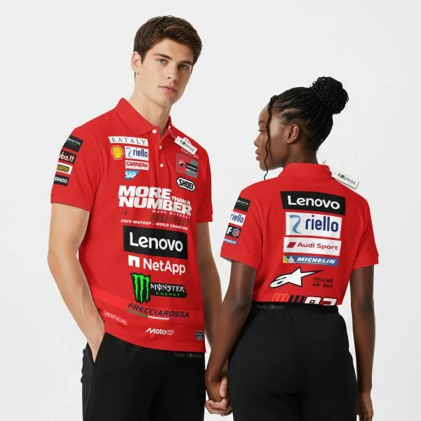 Marc Marquez 2025 MotoGP World Champion Custom Polo Shirt