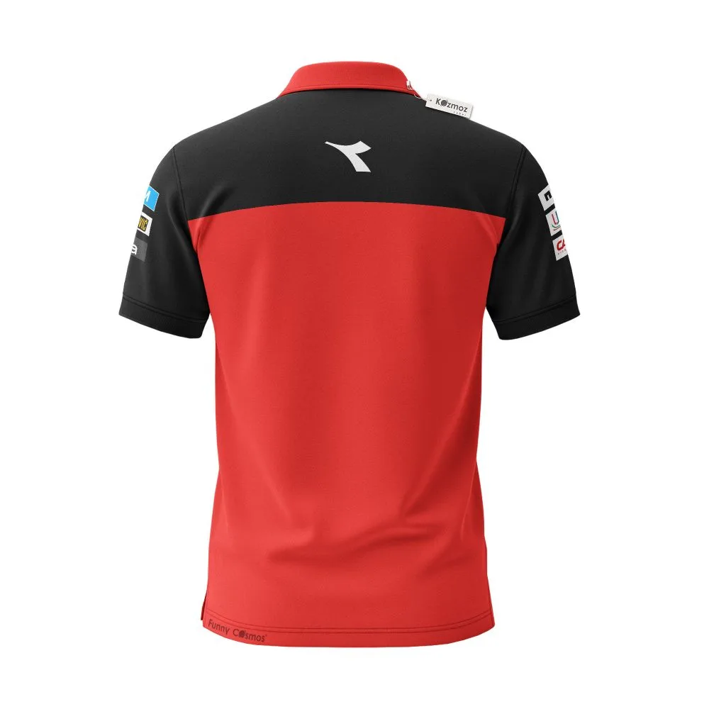 Marc Marquez Ducati MotoGP Racing Custom Polo Shirt - Image 3