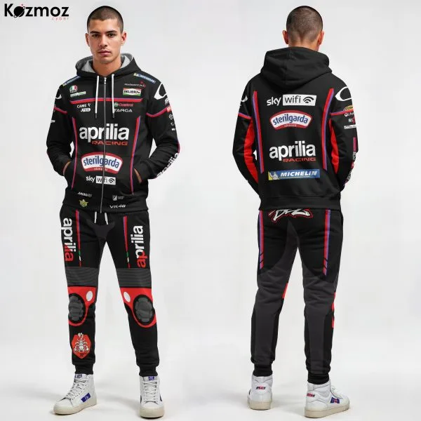 Alternative view of Marco Bezzecchi Racing Costume Suit 2025 - Aprilia Racing MotoGP Team
