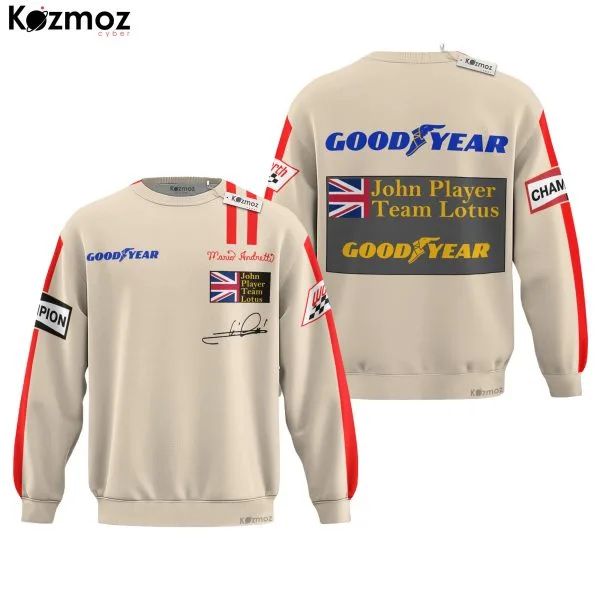 Mario Andretti Racing Costume 1976 Signed Race Used Lotus Racing Team - - Image 4