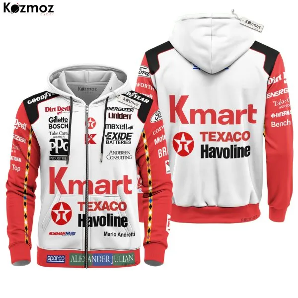Mario Andretti Racing Costume Shirt Hoodie Collection - NewmanHaas  Racing Team - Image 3