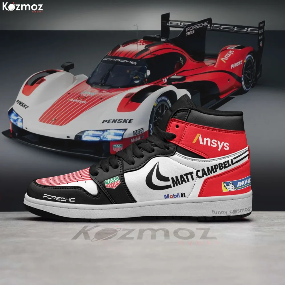 Matt Campbell Porsh Custom Shoes 963 LMH Livery 2024 JD1 Racing Shoes - Image 3