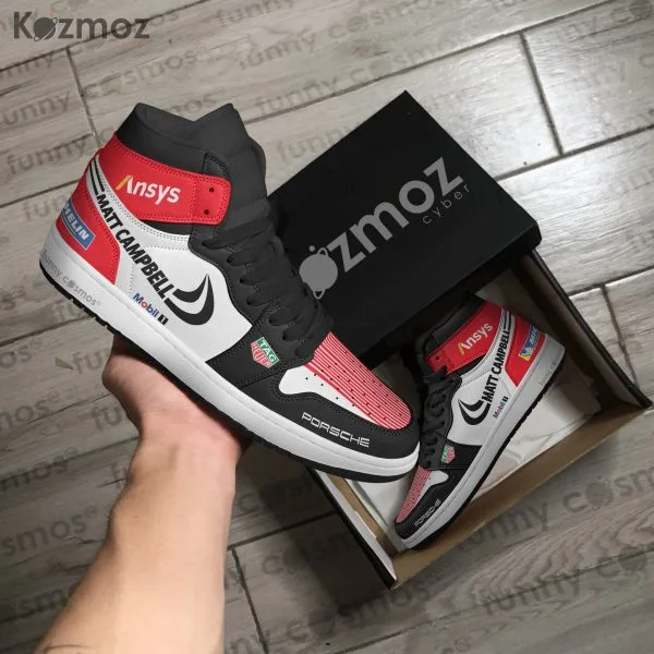 Matt Campbell Porsh Custom Shoes 963 LMH Livery 2024 JD1 Racing Shoes - Image 4