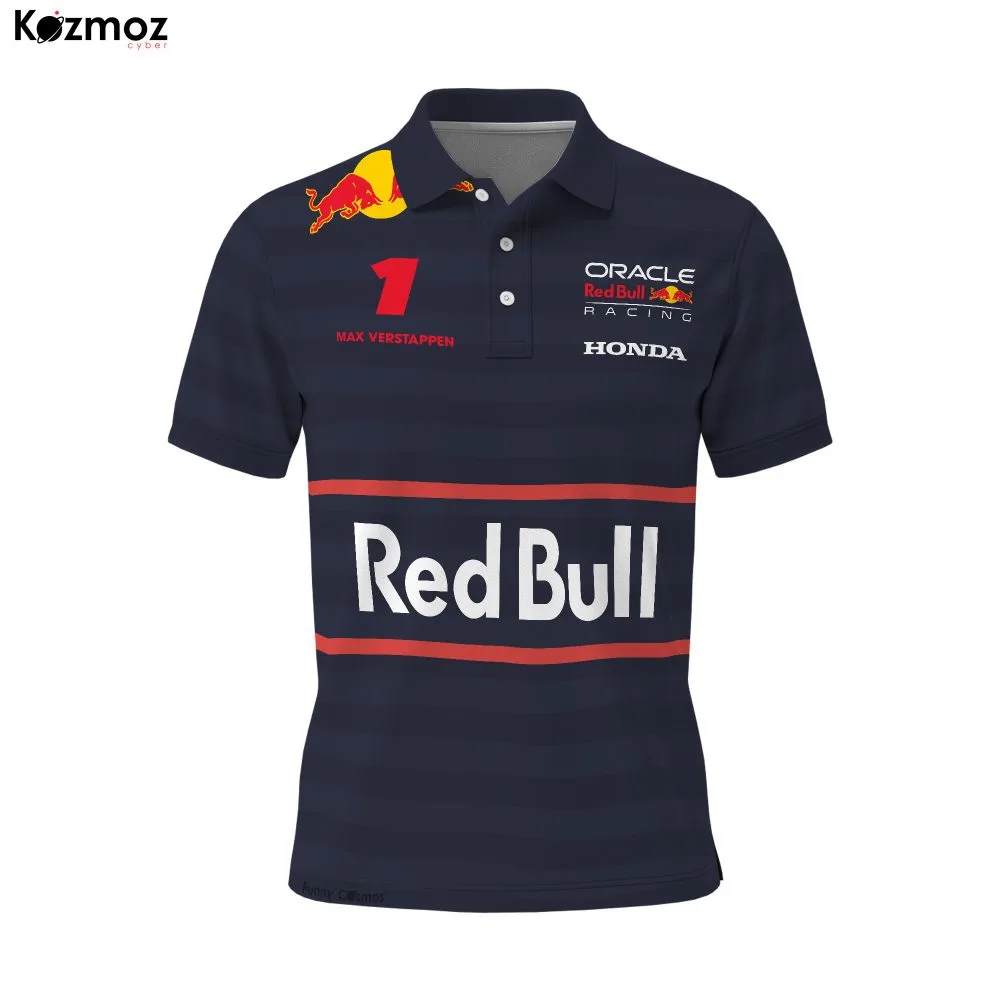 Max Verstappen 2025 Racing Polo Shirt Oracle RBR Polo Team - Image 2