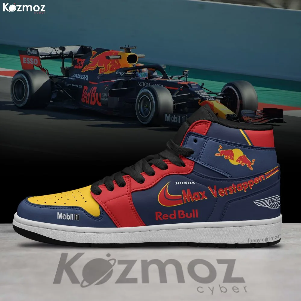 Max Verstappen F1 High-Top RBR 2021 Custom Racing Shoes - Image 2