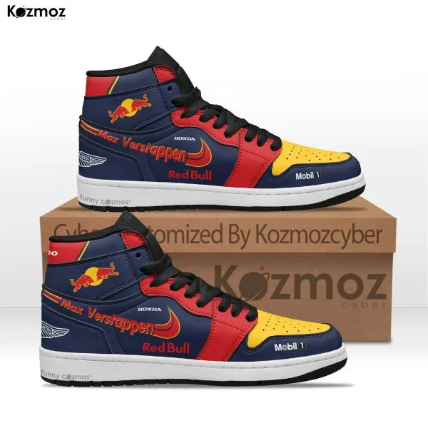 Max Verstappen F1 High-Top RBR 2021 Custom Racing Shoes - 3