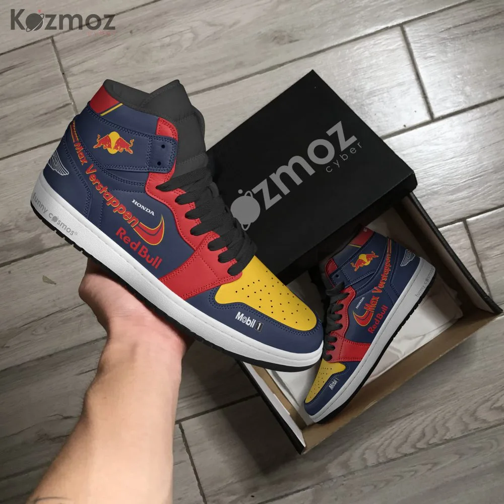 Max Verstappen F1 High-Top RBR 2021 Custom Racing Shoes - Image 4