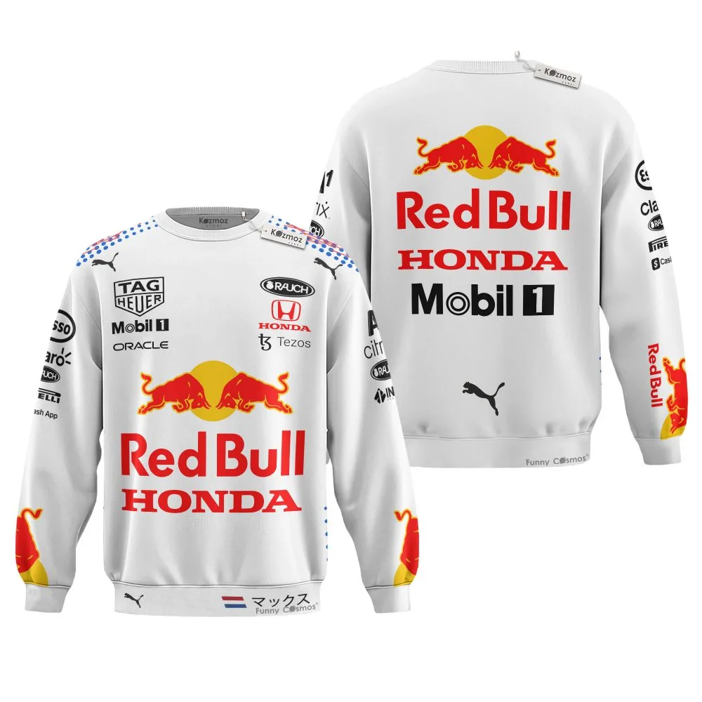 Max Verstappen Signed Red Bull White Racing Suit 2021 - Image 5