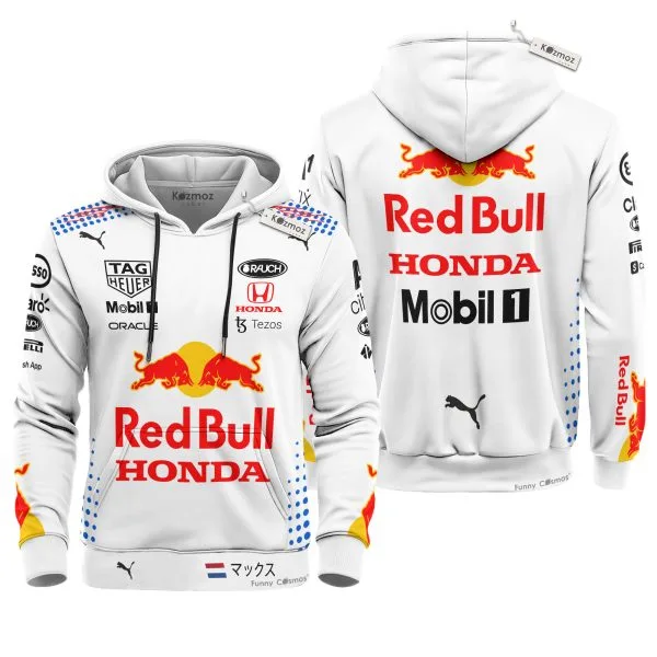 Max Verstappen Signed Red Bull White Racing Suit 2021 - Image 3