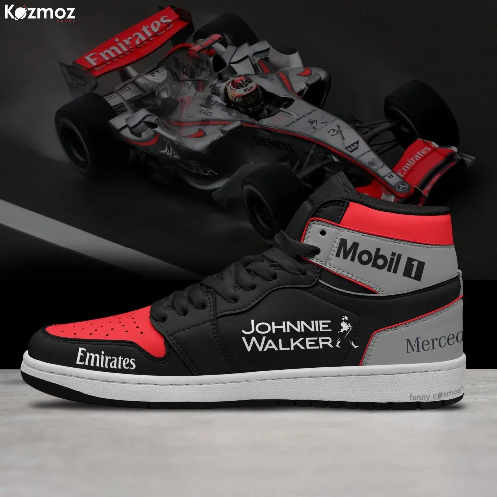 McLaren Kimi Raikkonen Custom Shoes Chrome Livery 2006 Livery MP4-21 Racing Shoes - Image 3