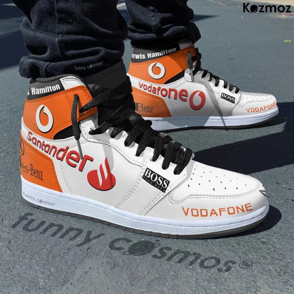 McLaren Lewis Hamilton Custom Shoes Chrome Livery 2008 Livery MP4-23 Racing Shoes - Image 2
