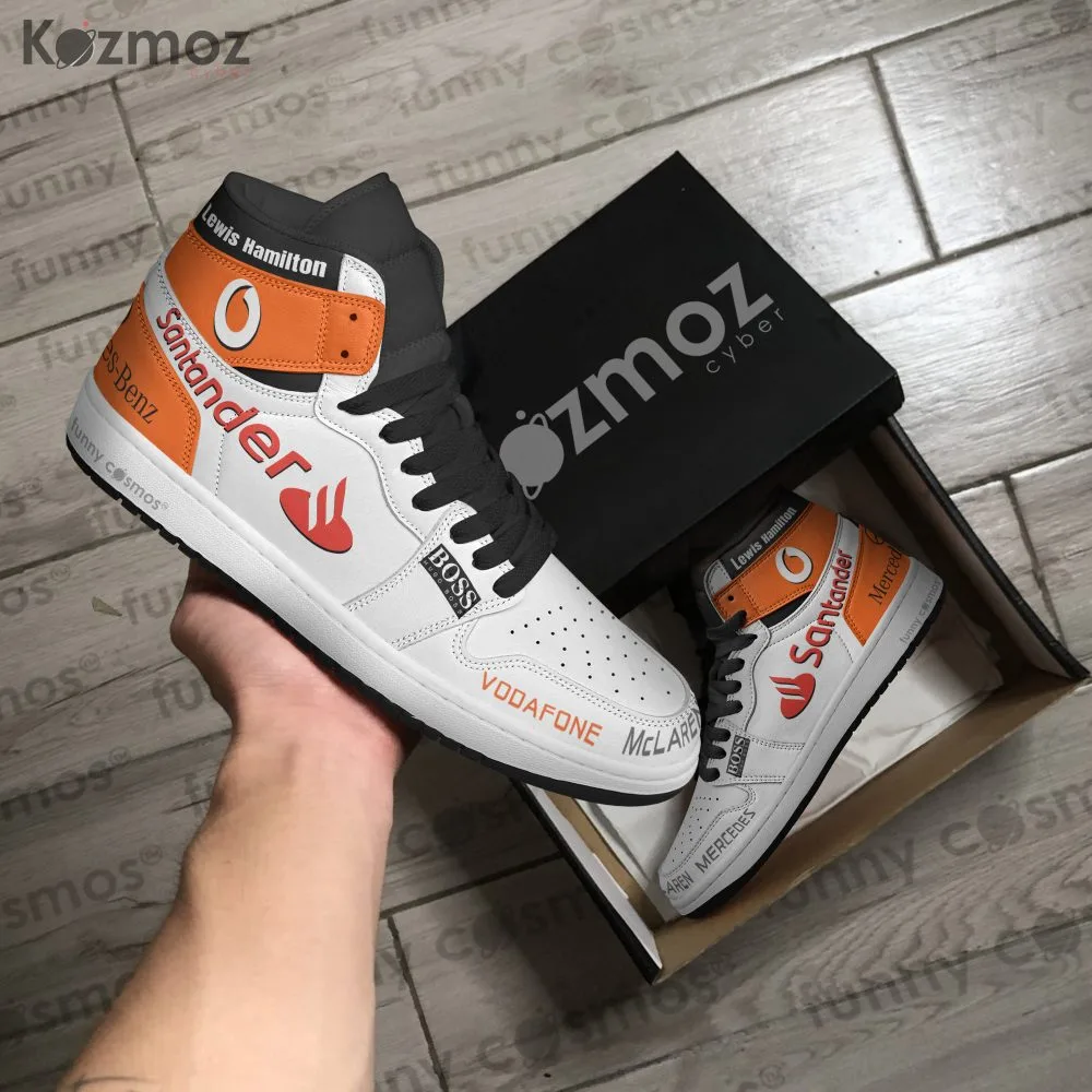 McLaren Lewis Hamilton Custom Shoes Chrome Livery 2008 Livery MP4-23 Racing Shoes - Image 4