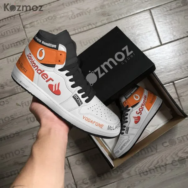 McLaren Lewis Hamilton Custom Shoes Chrome Livery 2008 Livery MP4-23 Racing Shoes - Image 4