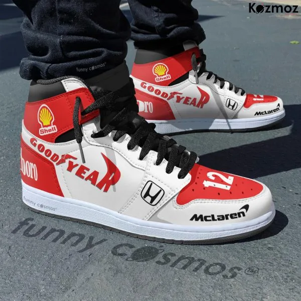 Alternative view of McLaren Magic Senna Custom Shoes Marlboro Livery MP4-4 Racing Shoes