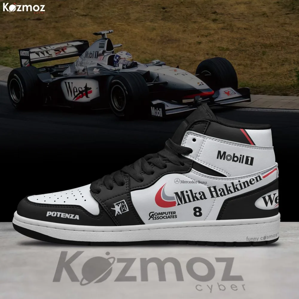 McLaren Mika Hakkinen Custom Shoes Mclaren MP4-13 Livery 1998 Racing Shoes - Image 3