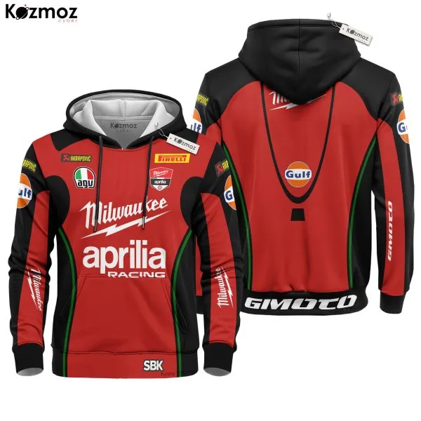 Milwaukee Aprilia Racing Costume - WSBK 2017 Black And Red Version - Image 3