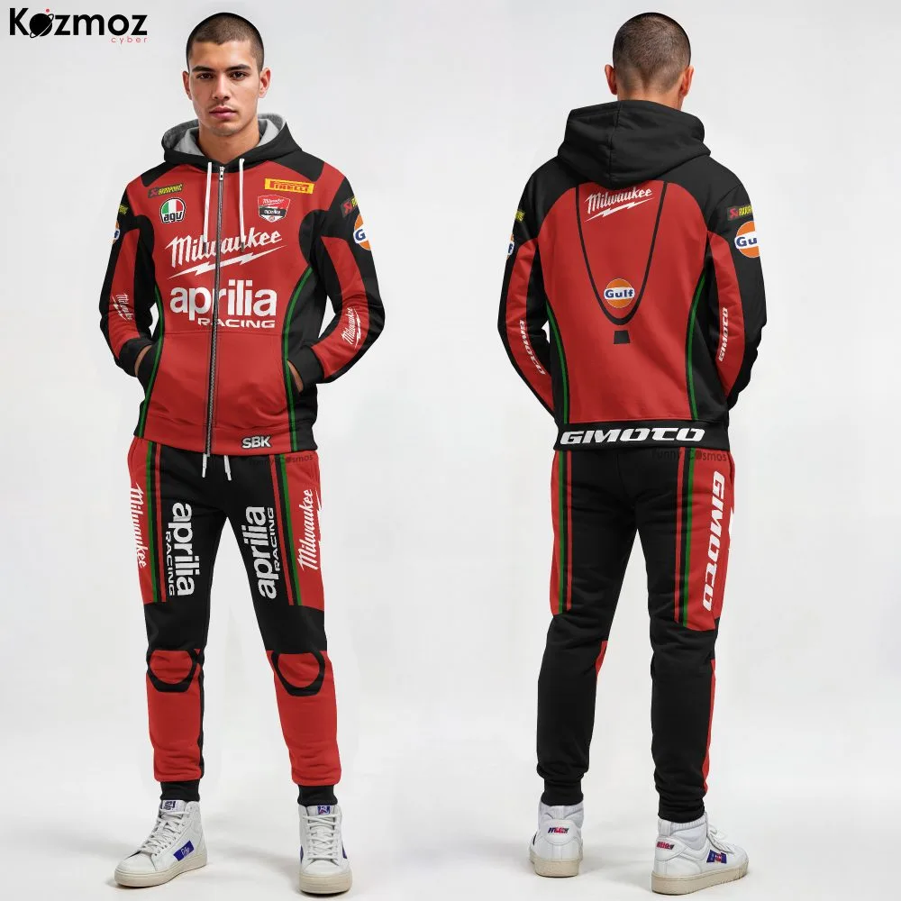 Milwaukee Aprilia Racing Costume - WSBK 2017 Black And Red Version - Image 2