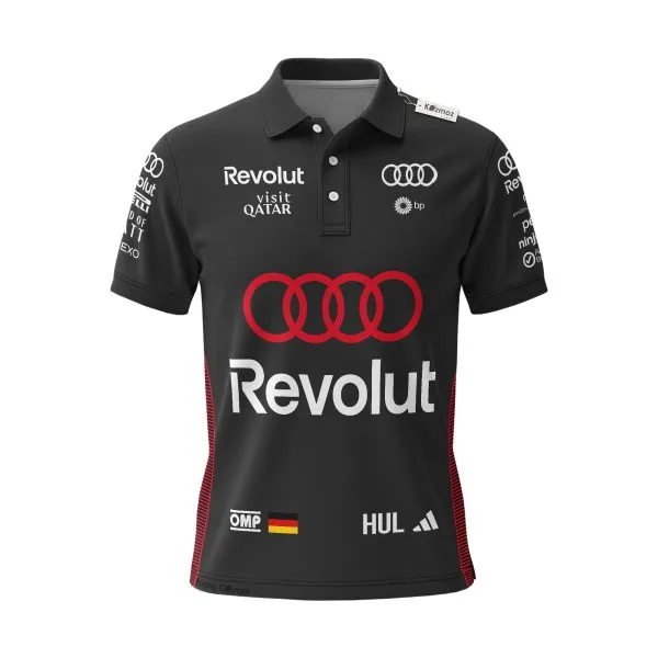 Alternative view of Nico Hulkenberg Audi F1 Custom Polo Shirt