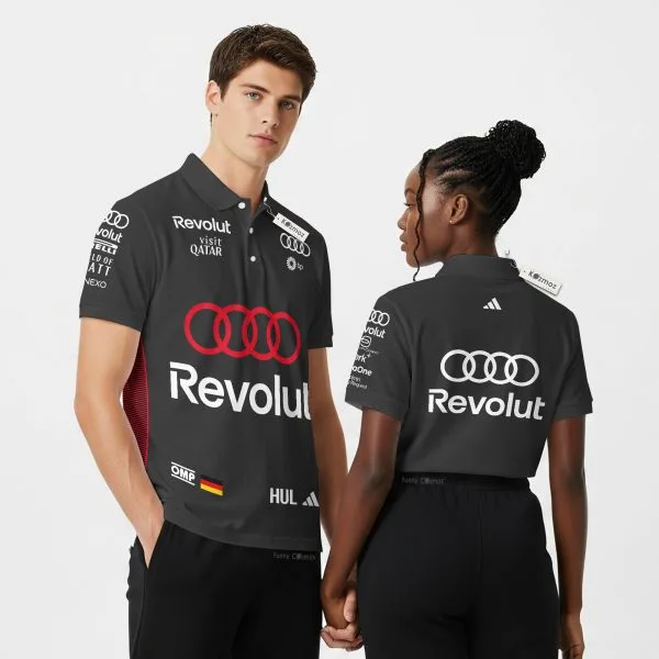 Nico Hulkenberg Audi F1 Custom Polo Shirt