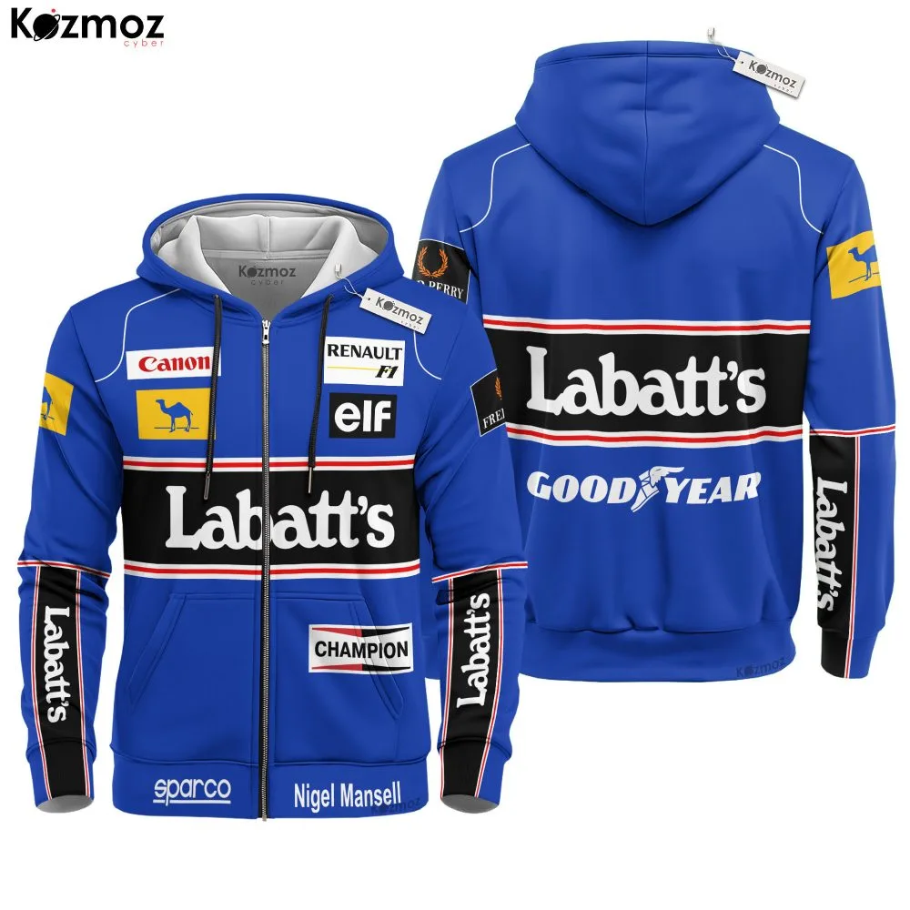 Nigel Mansell Racing Costume 1992 Williams Racing Team - - Image 3