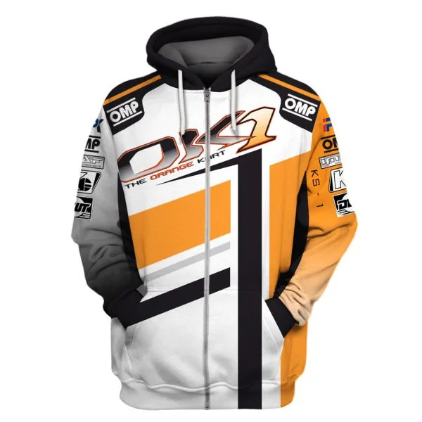 Ok1 Kart Hoodie The Orange Kart Sweater Ok1, Omp Go Kart Racing Costume