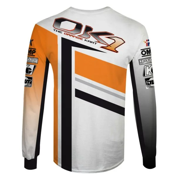 Ok1 Kart Hoodie The Orange Kart Sweater Ok1, Omp Go Kart Racing Costume - Image 6