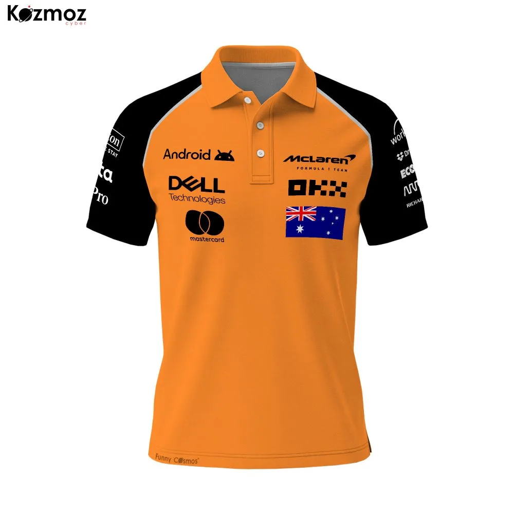 Oscar Piastri 2025 Racing Polo Shirt McLaren Polo Team - Image 3