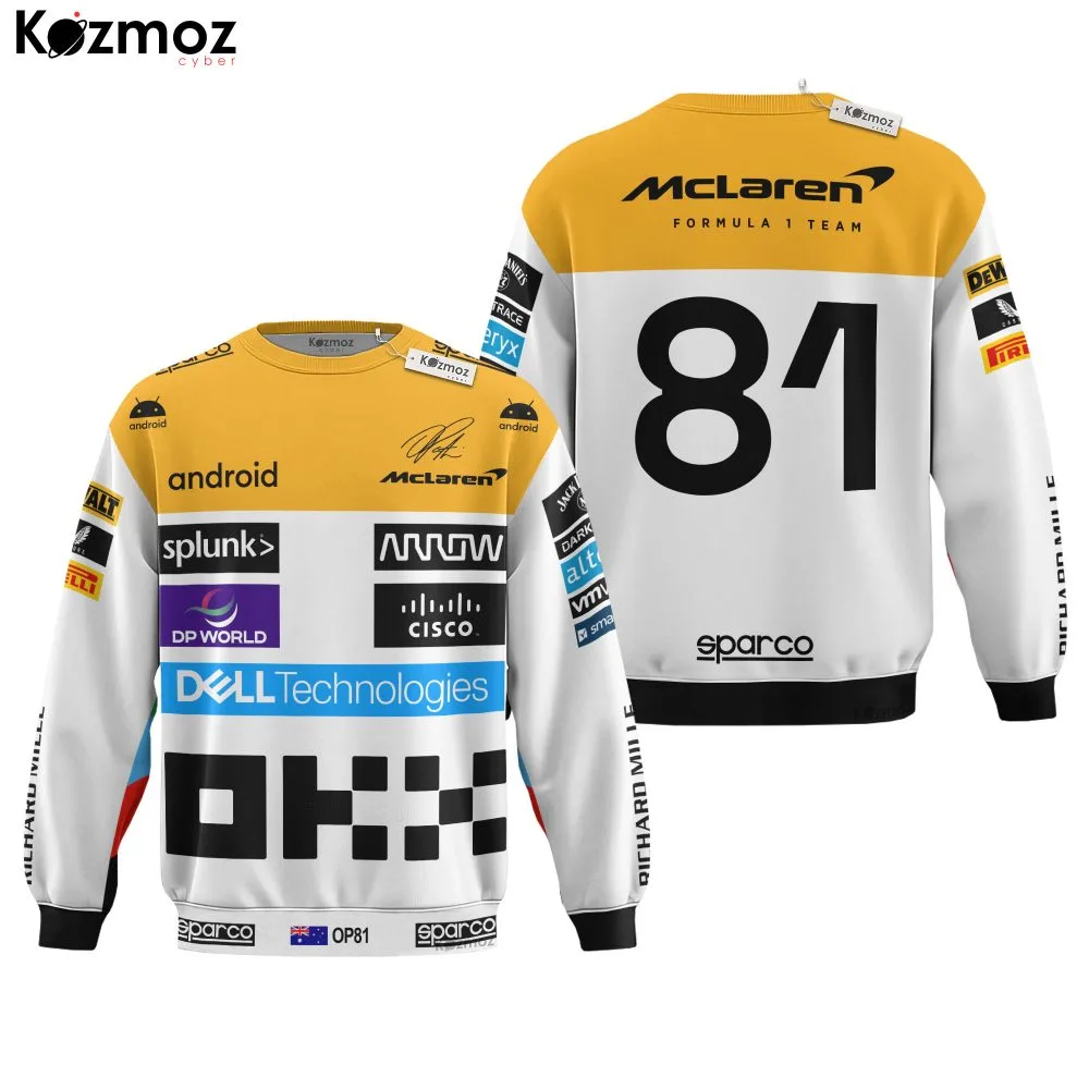 Oscar Piastri Racing Costume 2023 New Maclaren Silverstone Collection - McLaren  Racing Team - Image 4