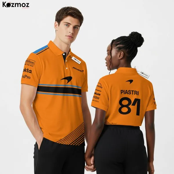 Oscar Piastri Racing Polo Shirt McLaren Polo Team