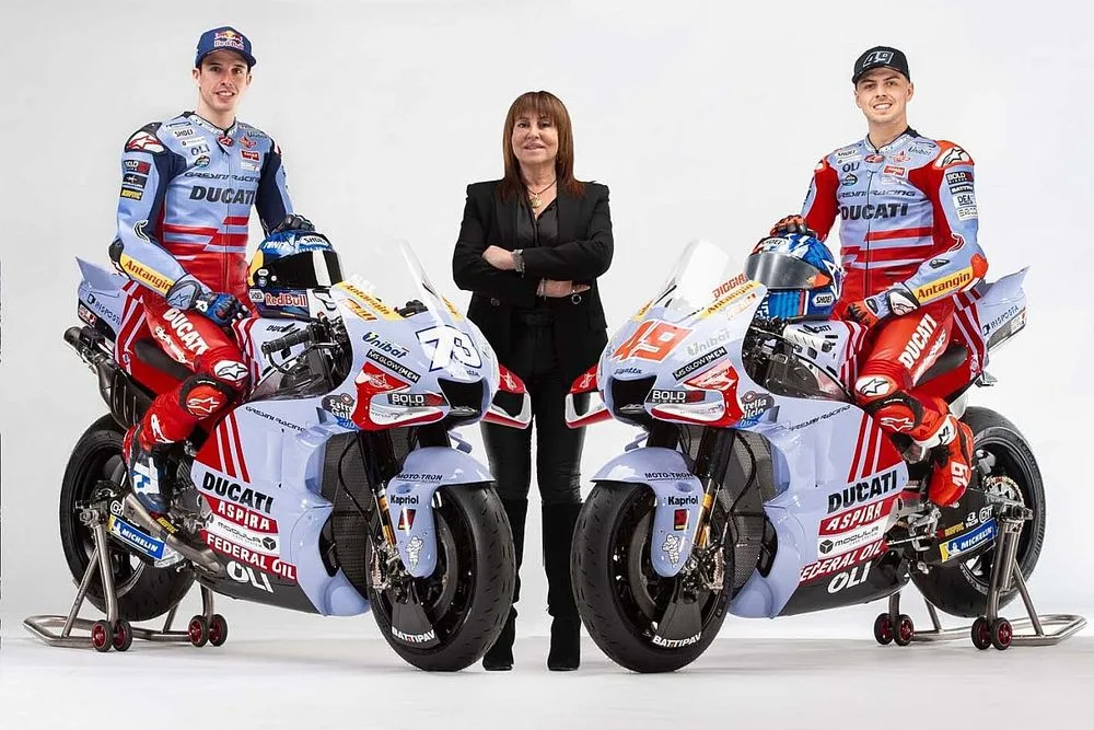 MotoGP racing suit showcasing advanced materials and aerodynamic design