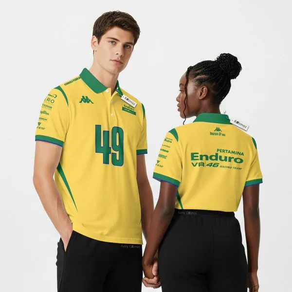 Pertamina Enduro VR46 Racing Team GP Brazil Fabio Di Giannantonio Custom Polo Shirt