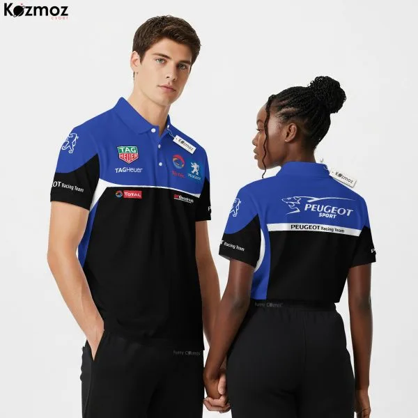 Peugeot Sport Racing Polo Shirt Motorsport Polo Shirt