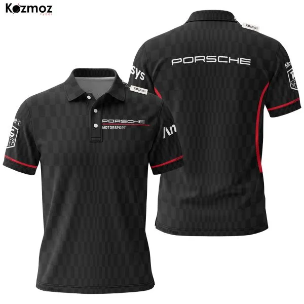 Alternative view of Porsh Racing Polo - Red Line Teamwear Motorsport
