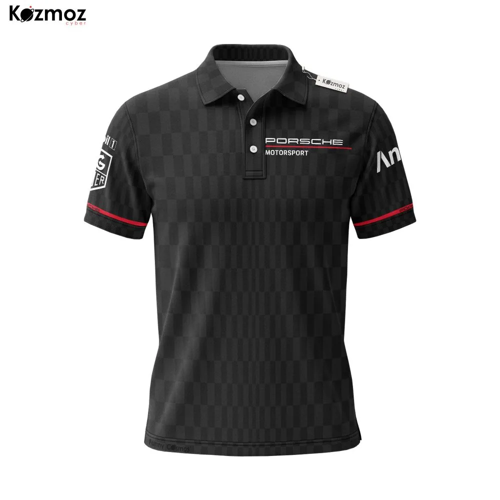 Porsh Racing Polo - Red Line Teamwear Motorsport - Image 3