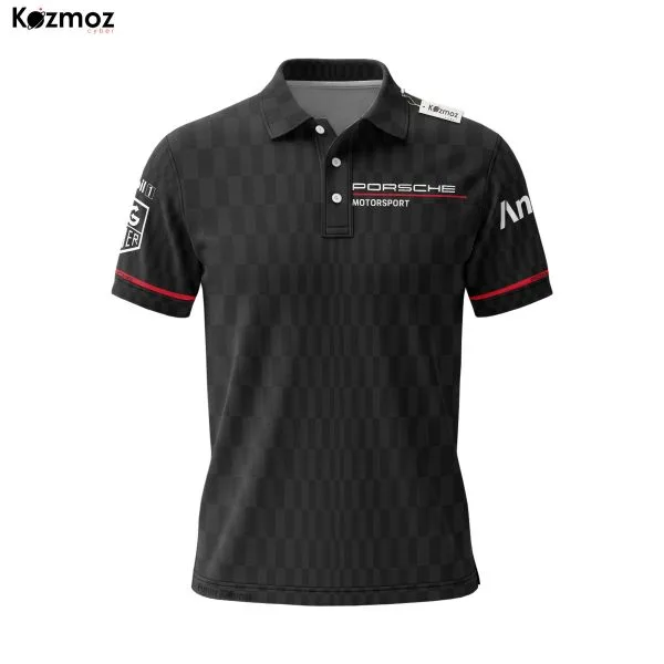 Porsh Racing Polo - Red Line Teamwear Motorsport - Image 3