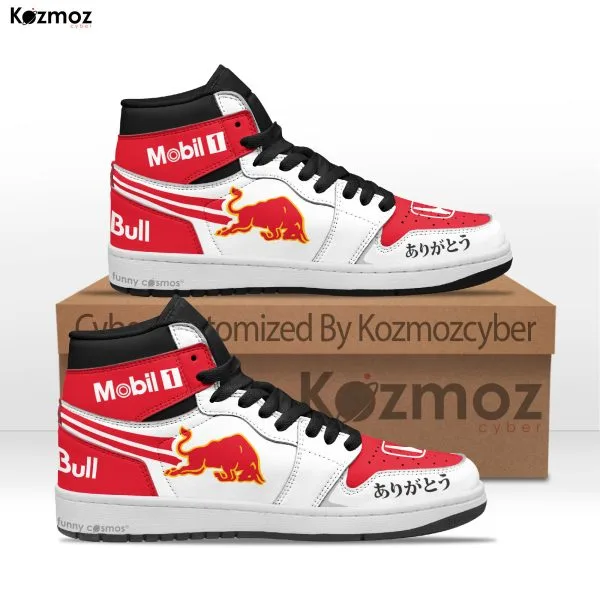 Red Bull Max Verstappen Custom Shoes Honda Arigato Livery RB16B Racing Shoes - 3