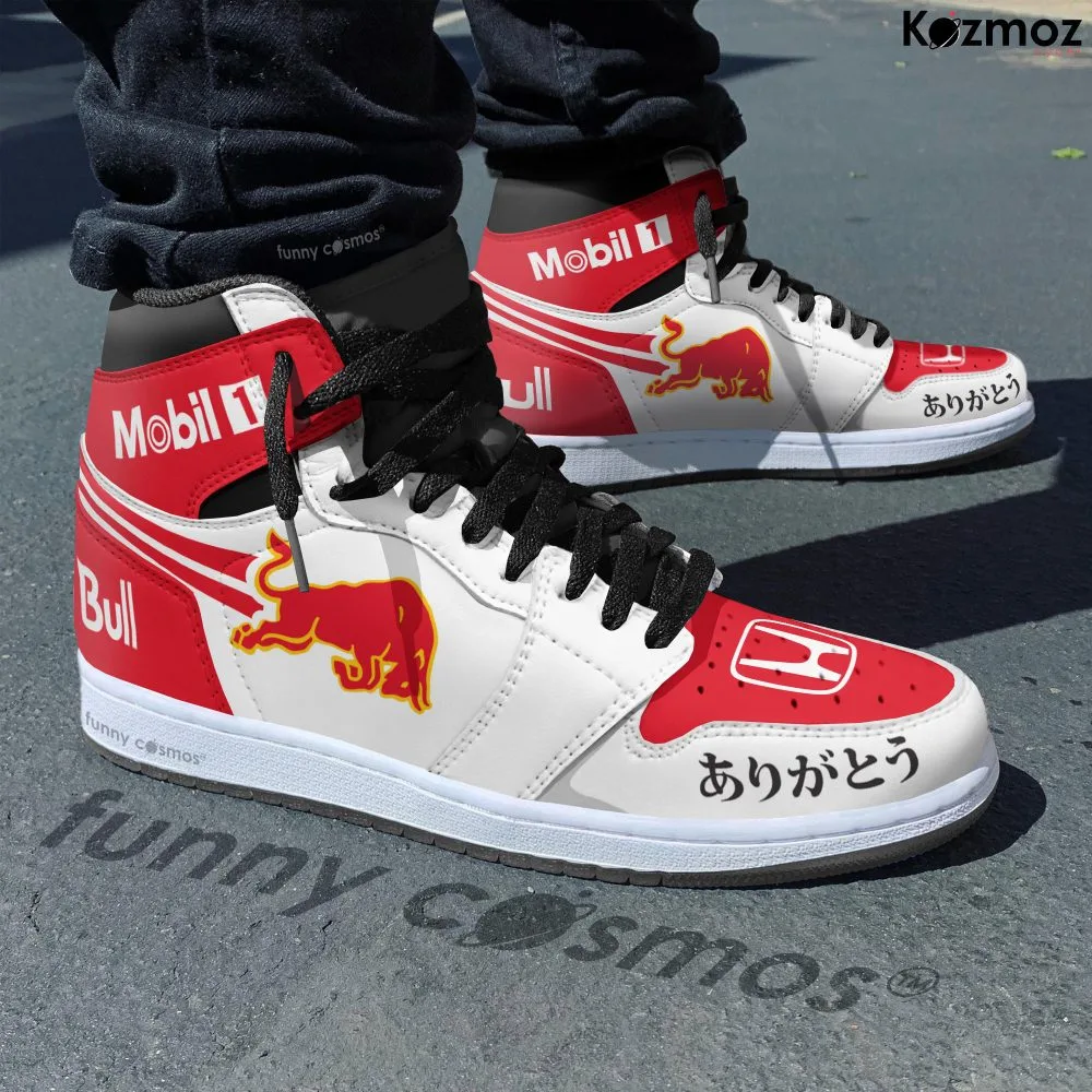 Red Bull Max Verstappen Custom Shoes Honda Arigato Livery RB16B Racing Shoes - Image 2