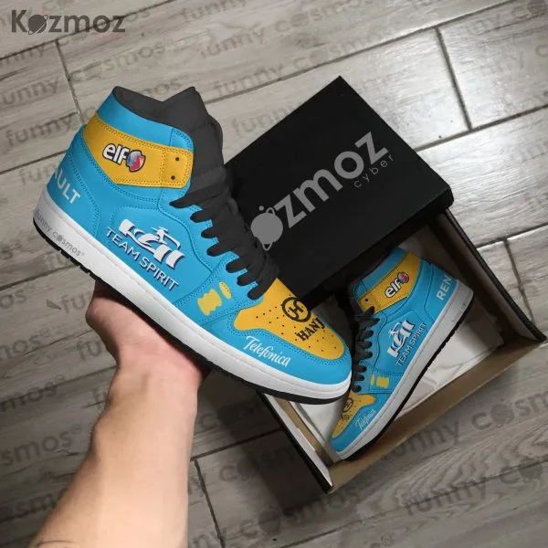 Renault Fernando Alonso Custom Shoes 2006 Livery R26 Racing Shoes - Image 4