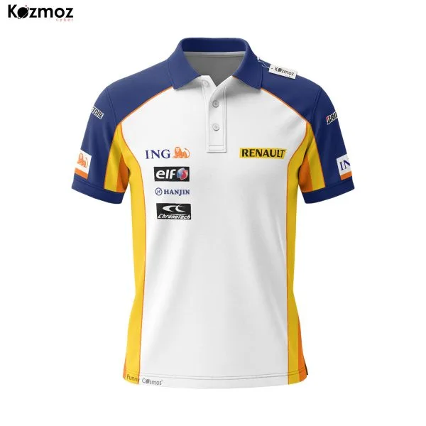Alternative view of Renault Pit Crew Polo Shirt - Racing Teamwear Sport