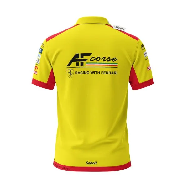 Robert Kubica WEC Polo Shirt AF Corse 2025 Racing Polo - Image 3