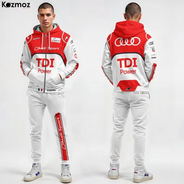 Alternative view of Romain Dumas Racing Costume Suit 2011- Audi Sport TDI Power Team