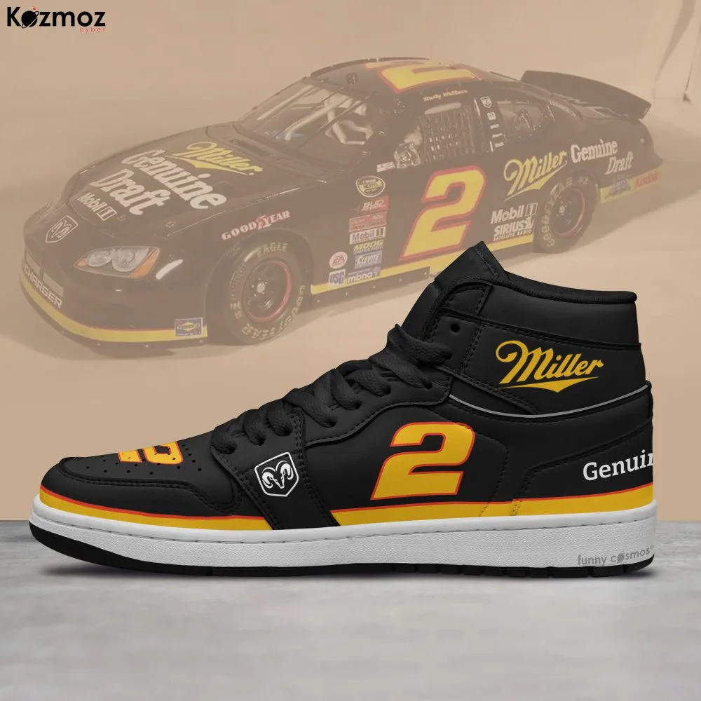 Rusty Wallace Custom Shoes Genuine Draft #2 Livery 1993 Livery Miller Racing Shoes - Image 3