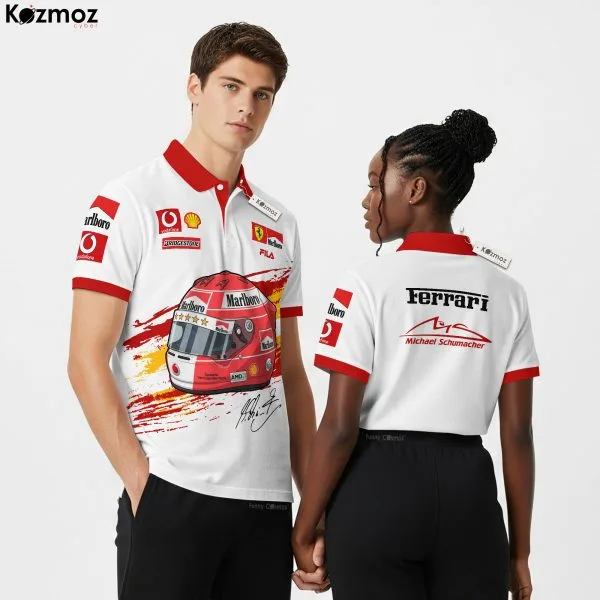 Schumi Helmet Polo Shirt 2004 - SF Racing Team
