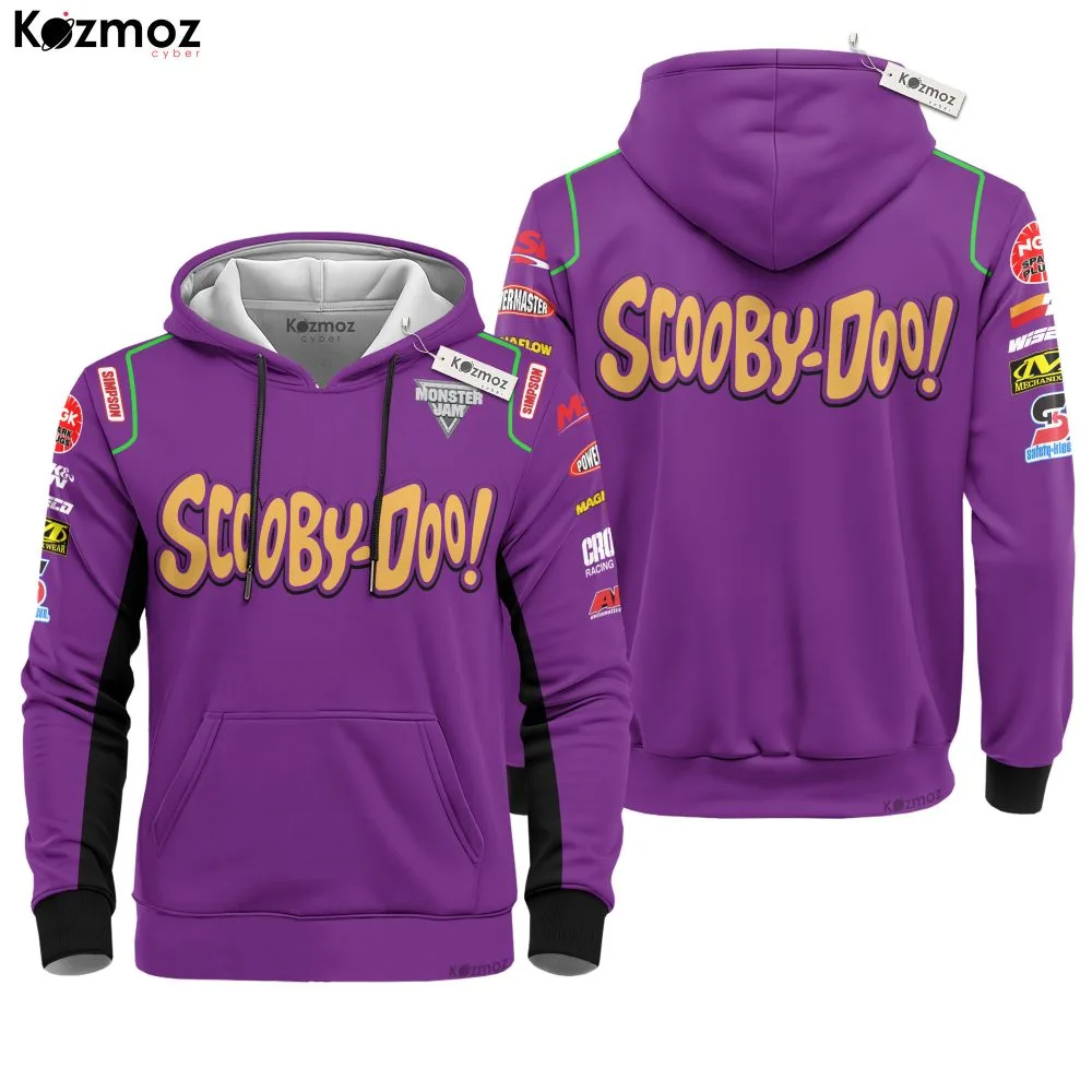 Scooby-Doo Monster Truck Racing Inspired Hoodie & Jogger - Monster Jam Racing Suit - - Image 2